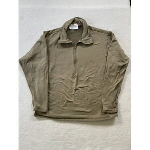 Military Mens Large ECWCS Gen III Level 2 Grid Fleece Pullover Coyote Brown
